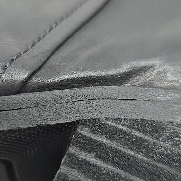 Korks Women's Black Faux Leather Boots Sz 8.5M Big Block Stacked Heels Casual - Picture 11 of 11